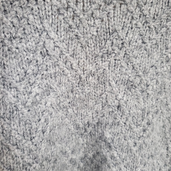 Lush Grey Cardigan Sweater Pearls Embelished XL - Picture 3 of 9